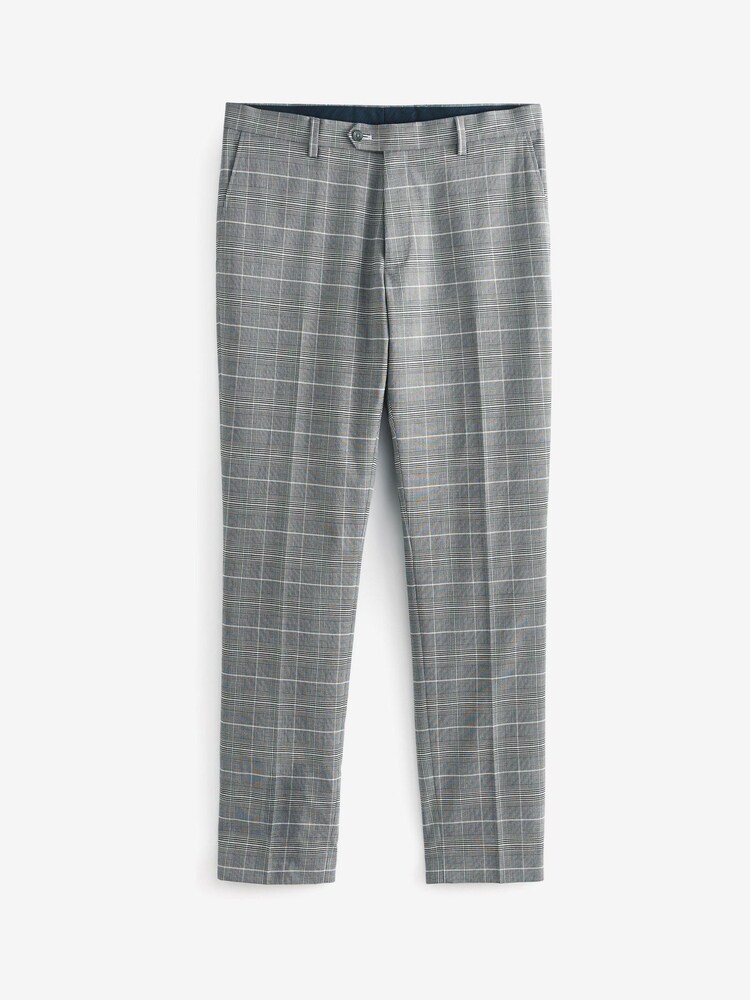 Grey Check Suit: Trousers - Image 2 of 4