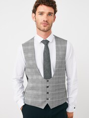 Black/White Check Suit: Waistcoat - Image 1 of 1