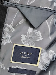 Black Shawl Slim Fit Tuxedo Suit Jacket - Image 10 of 11