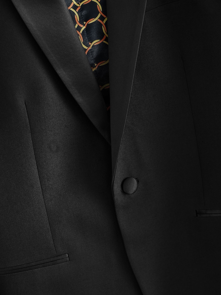 Châle noir - Slim Fit (Slim Fit) - Veste de smoking - Image 4 of 6