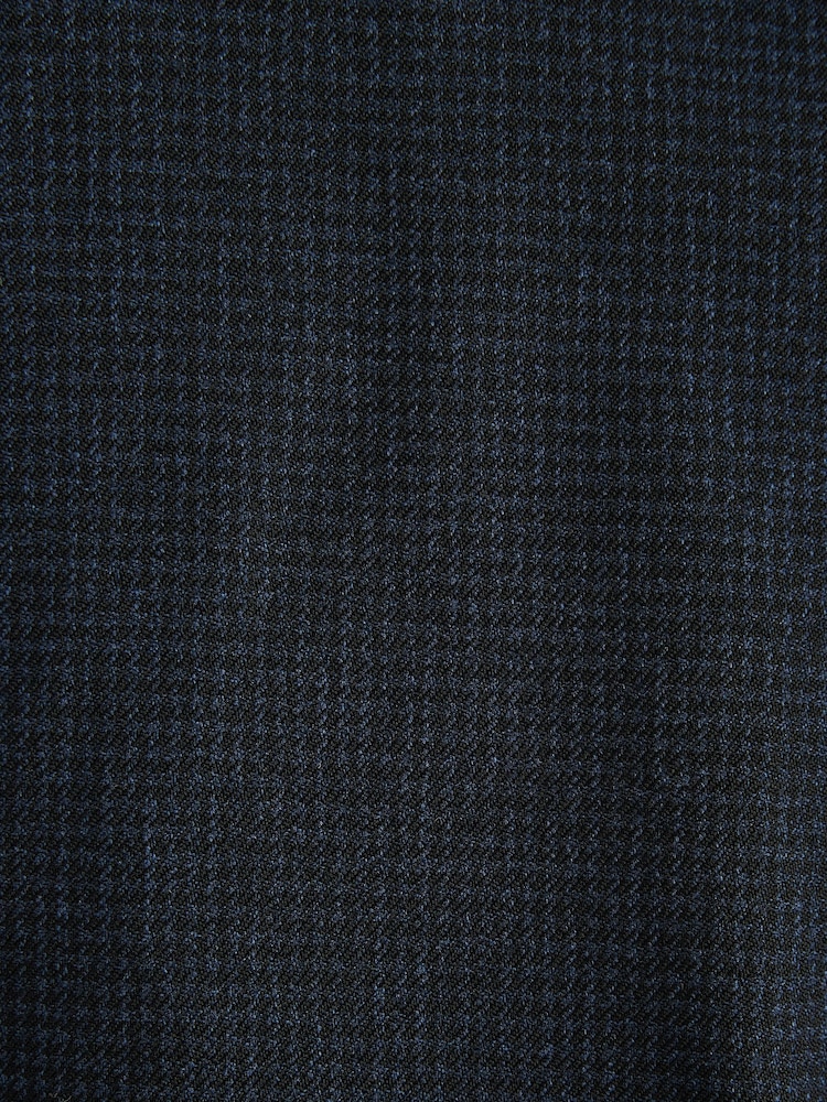 Marineblau/blau - Slim-Fit-Anzughose mit Hahnentrittmuster - Image 7 of 7