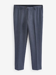 Hellblau - Slim-Fit-Anzughose mit Hahnentrittmuster - Image 5 of 8