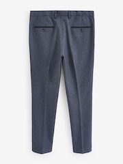 Hellblau - Slim-Fit-Anzughose mit Hahnentrittmuster - Image 6 of 8