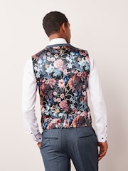 Bleu clair - Coupe classique Puppytooth Design Gilet - Image 3 of 9