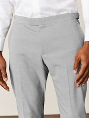 Black and White Slim Fit Morning Suit: Trousers - Image 5 of 9