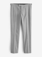 Black and White Slim Fit Morning Suit: Trousers - Image 7 of 9