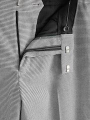 Black and White Slim Fit Morning Suit: Trousers - Image 8 of 9