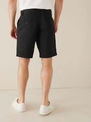 Black/Light Grey Straight Fit Stretch Chinos Shorts 2 Pack - Image 4 of 9