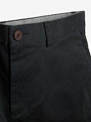Black/Light Grey Straight Fit Stretch Chinos Shorts 2 Pack - Image 9 of 9