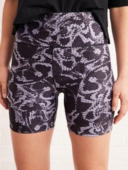 Weiche, monochrome Yogahose mit Schlangenmuster - Next Active Sports Figurformende Radlershorts - Bild 4 von 6