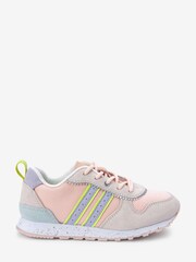 Neutral Neon Pop Runner Trainers - Image 1 of 5