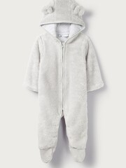 The White Company Teddy Bear Fleece Toddler Pramsuit - Image 3 of 4