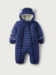 The White Company Baby Bear Recycled Quilted Pramsuit - Image 1 of 3