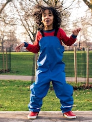 Muddy Puddles Blue Rainy Day Waterproof Dungarees - Image 1 of 3