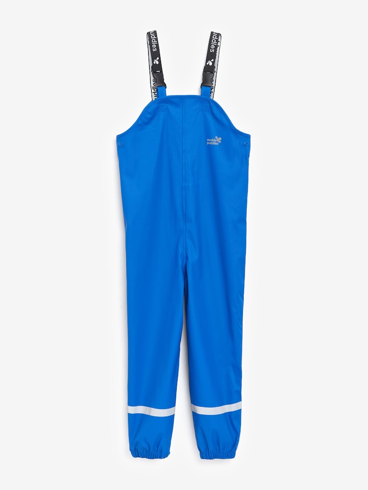 Muddy Puddles Blue Rainy Day Waterproof Dungarees - Image 2 of 3