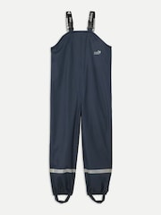 Muddy Puddles Navy Blue Rainy Day Waterproof Dungarees - Image 2 of 3