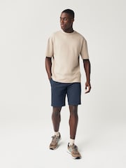 Navy/Charcoal Slim Fit Stretch Chino Shorts 2 Pack - Image 2 of 13