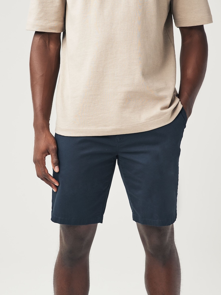 Marine/Charbon - Slim Fit (Slim Fit) - Lot de 2 shorts chino stretch - Image 3 of 13