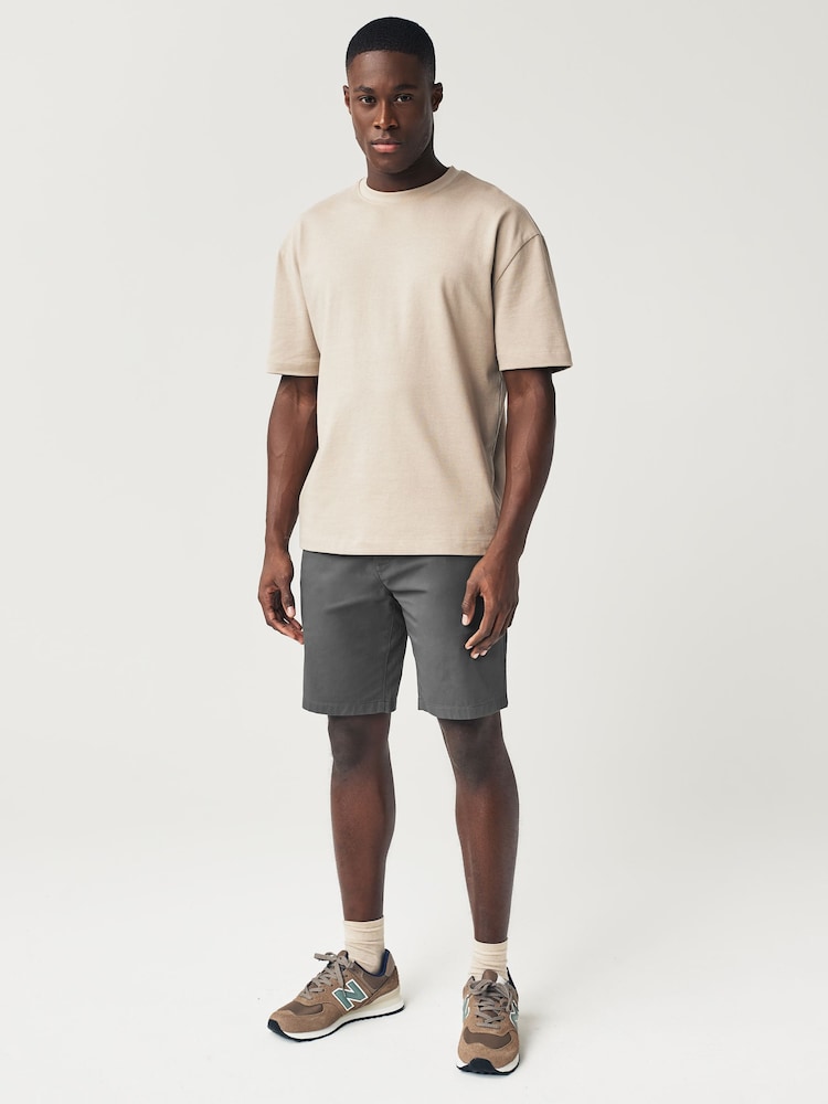 Marine/Charbon - Slim Fit (Slim Fit) - Lot de 2 shorts chino stretch - Image 4 of 13