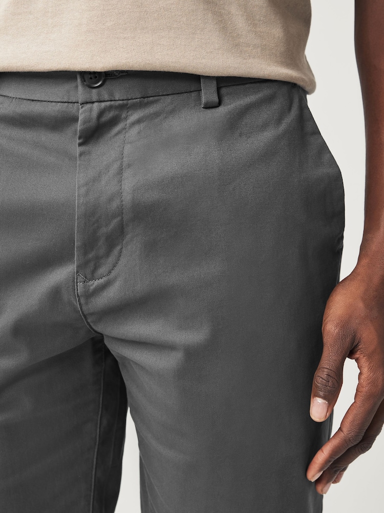 Marine/Charbon - Slim Fit (Slim Fit) - Lot de 2 shorts chino stretch - Image 7 of 13