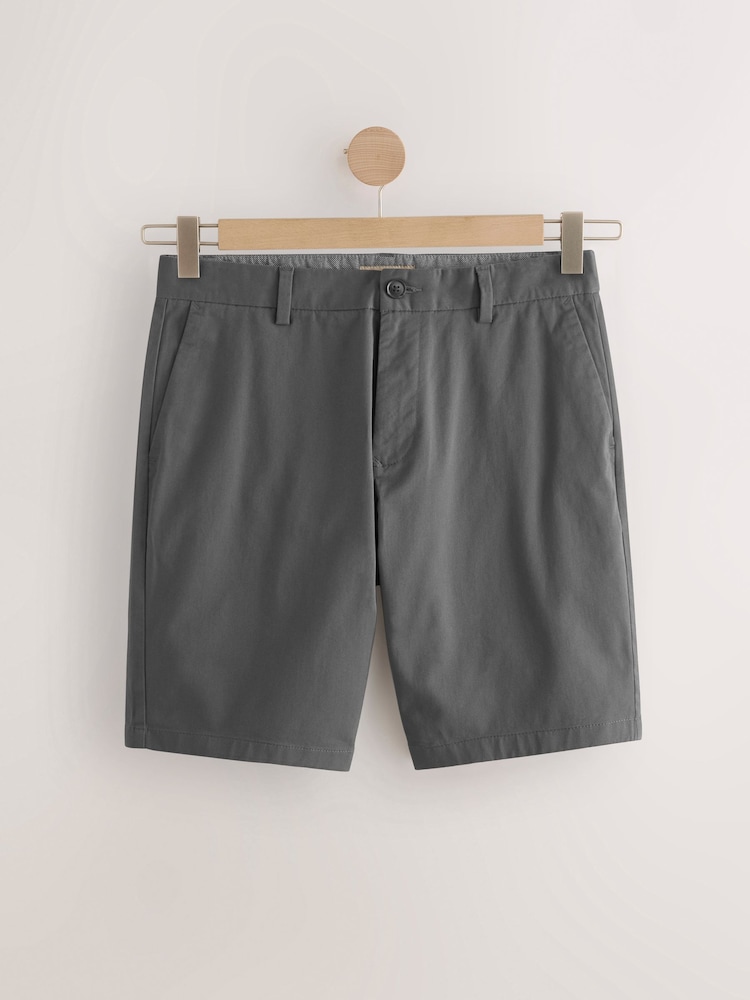 Marine/Charbon - Slim Fit (Slim Fit) - Lot de 2 shorts chino stretch - Image 9 of 13