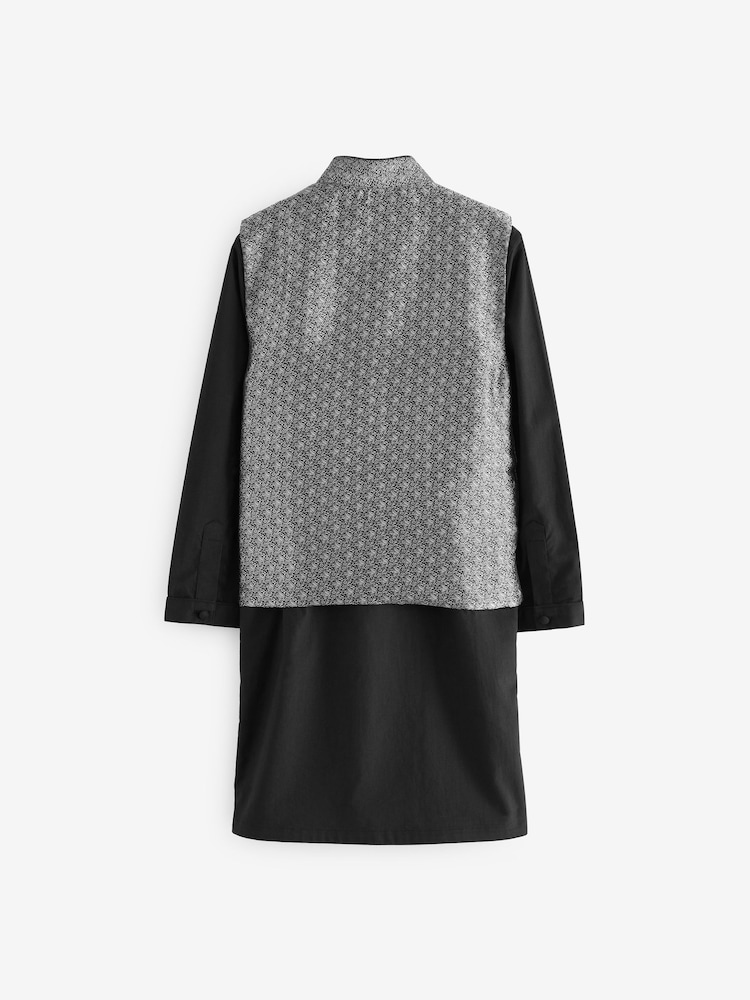 Silver Waistcoat And Shirt Set (12mths-16yrs) - Image 7 of 7