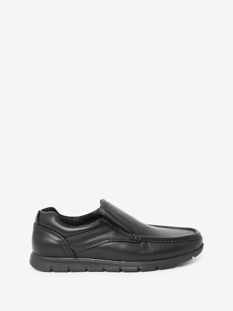 Noir - Chaussures à plastron à enfiler - Image 1 of 5
