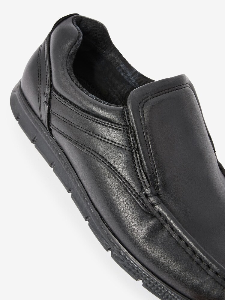 Noir - Chaussures à plastron à enfiler - Image 4 of 5