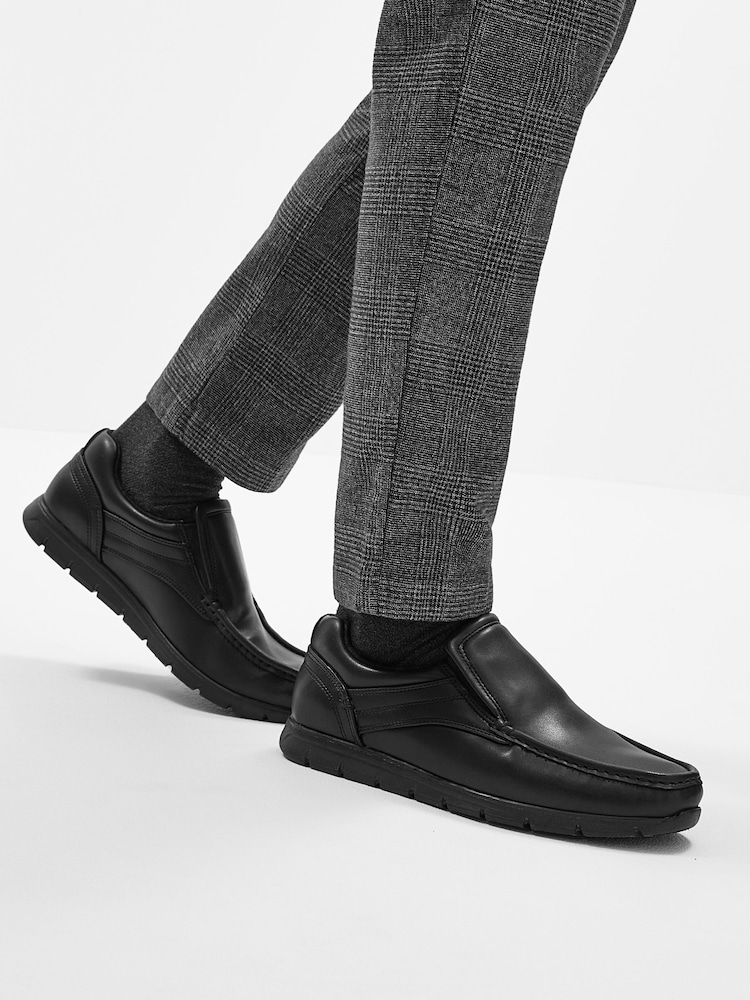 Noir - Chaussures à plastron à enfiler - Image 5 of 5