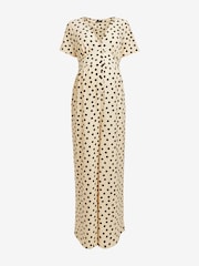 Cream Spot Maternity/Nursing Short Sleeve Jumpsuit - Image 6 of 7