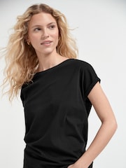 Grey/White/Black/Navy Blue/Khaki Green Cap Sleeve T-Shirts 5 Pack - Image 3 of 11