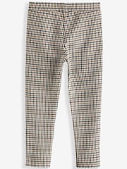 Black/Neutral Heritage Check Leggings (3-16yrs) - Image 1 of 3