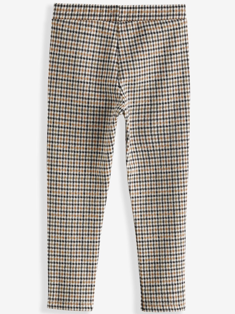 Black/Neutral Heritage Check Leggings (3-16yrs) - Image 1 of 3
