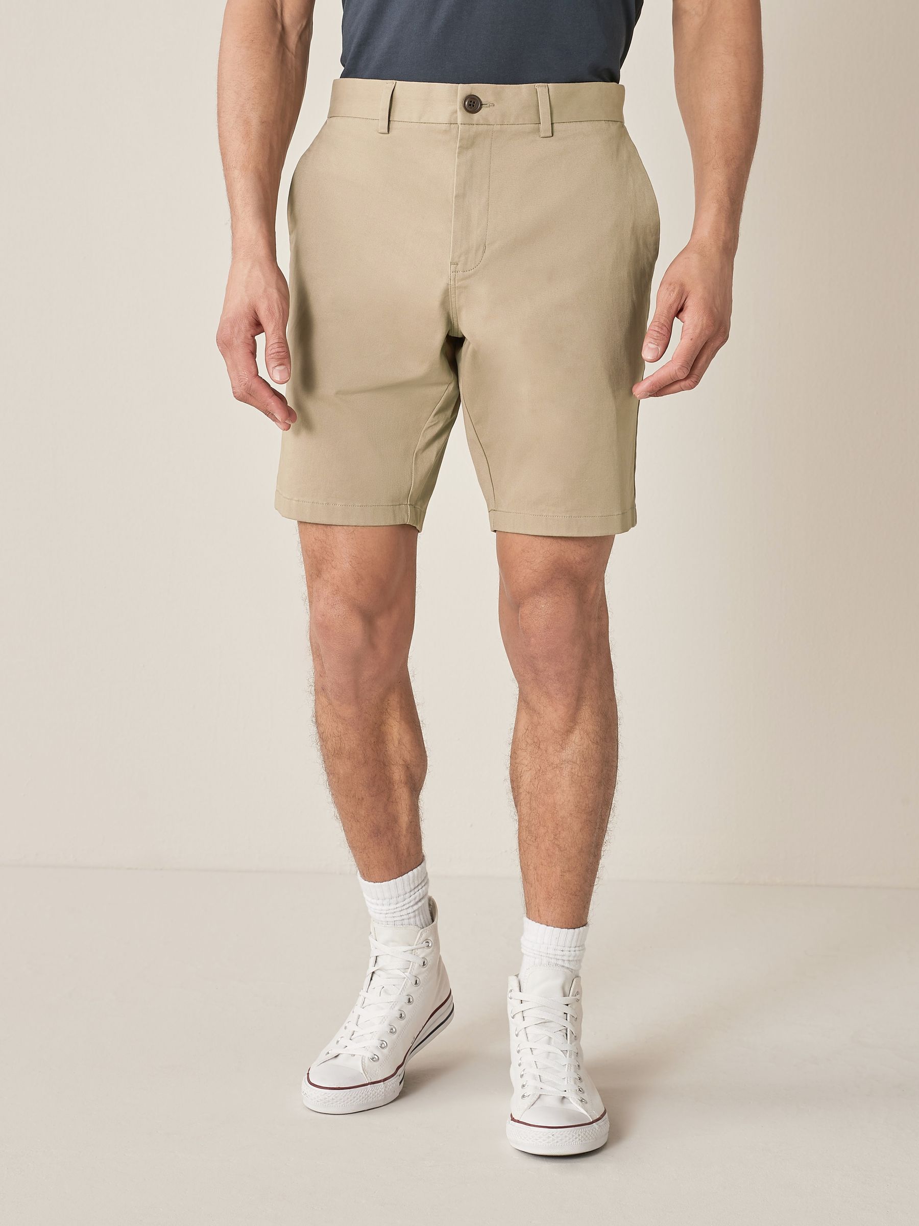 Buy Wheat Slim Stretch Chino Shorts from Next Luxembourg