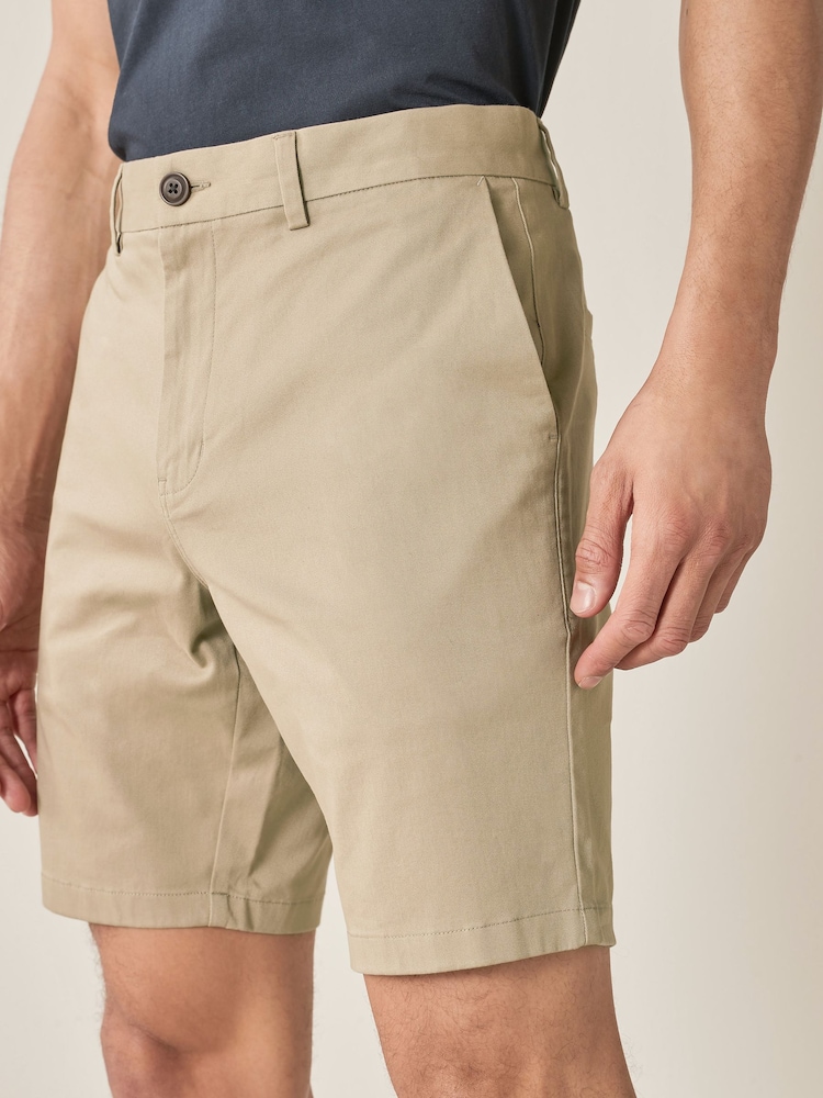 Braun - Slim Fit - Stretch-Chinoshorts - Bild 2 von 6