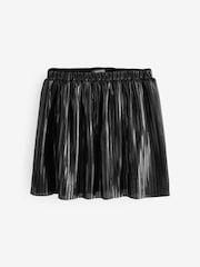Black Metallic Pleat Skirt (3-16yrs) - Image 1 of 4