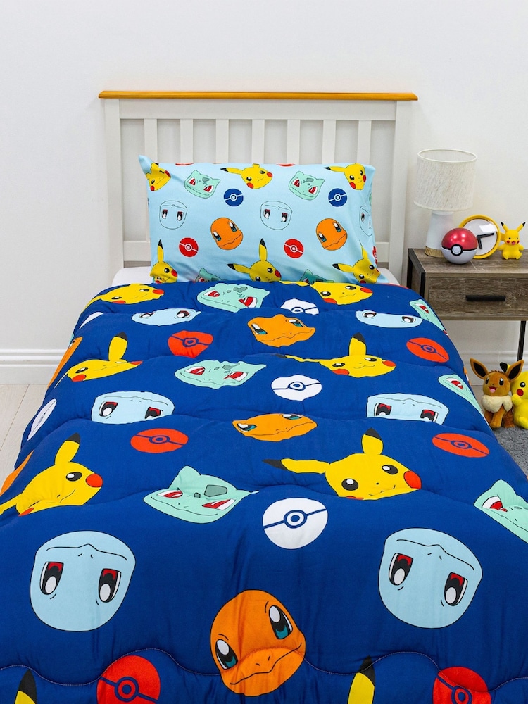 Character World Multi Pokémon Badges Single Coverless Duvet 10.5 Tog - Image 1 of 4