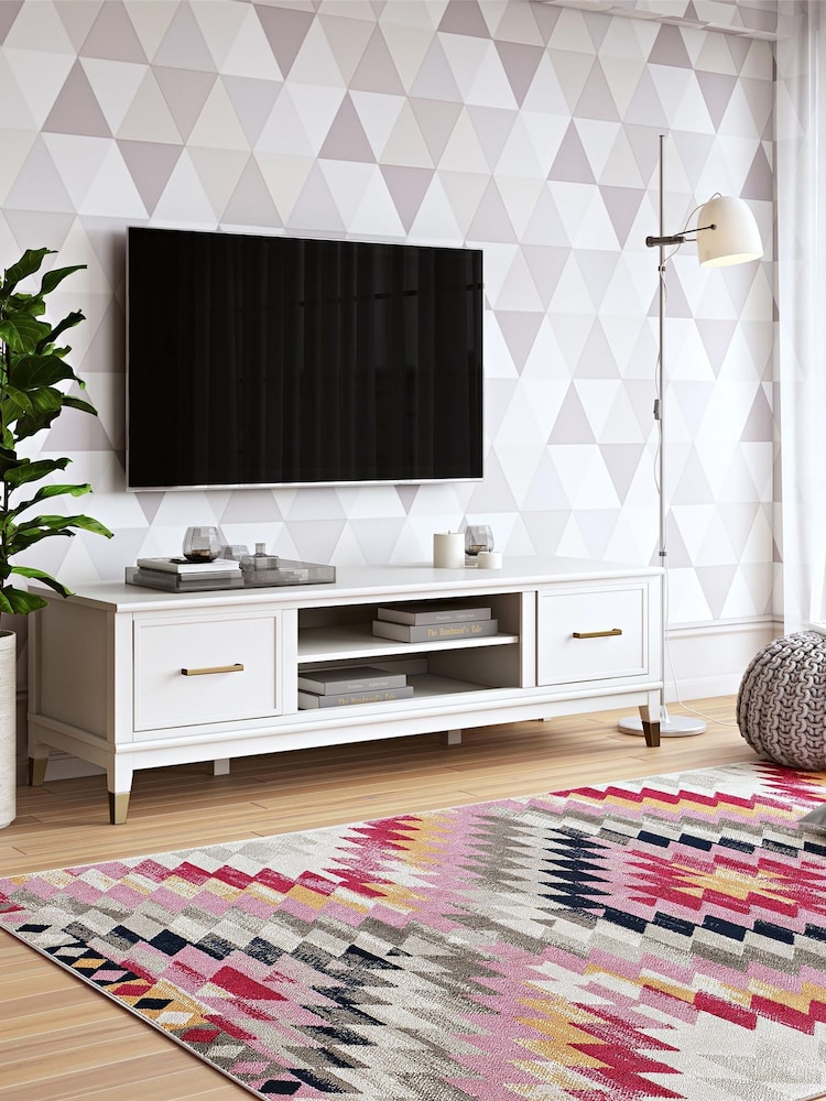 CosmoLiving White Westerleigh TV Stand - Image 1 of 4