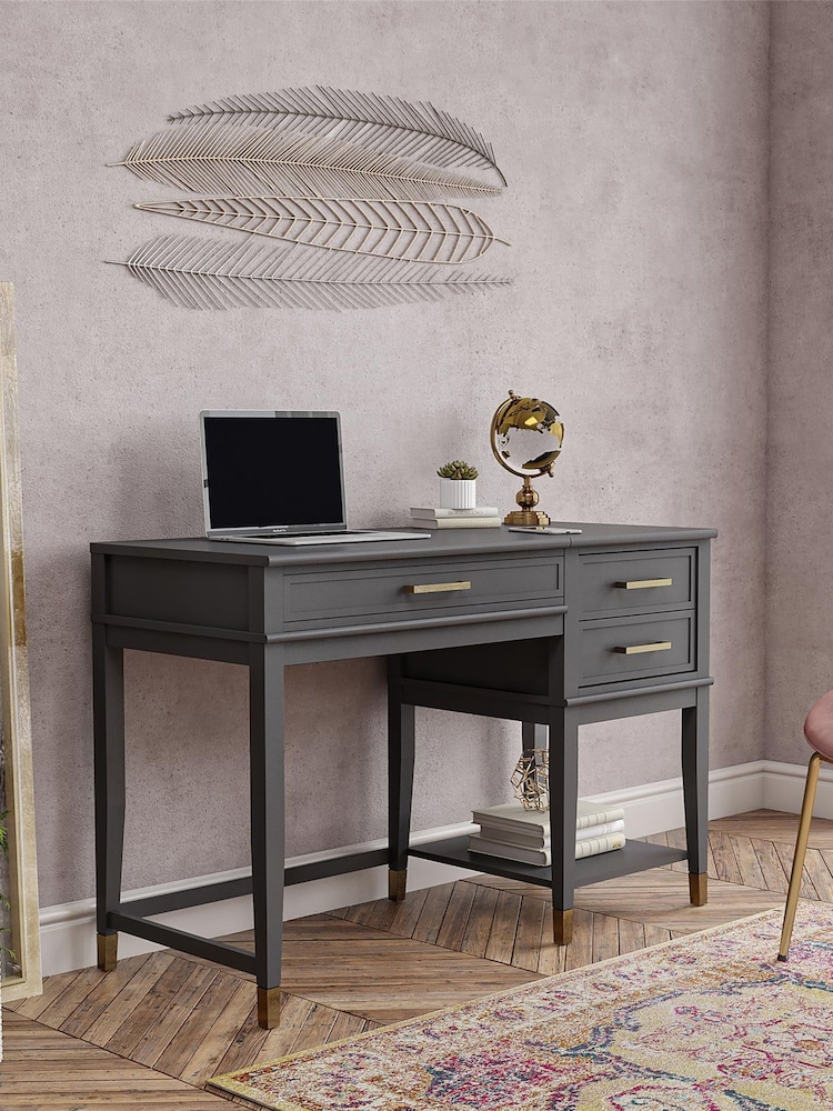 CosmoLiving Graphite Grey Westerleigh Lift Top Computer Desk - Image 1 of 4
