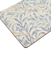 Morris & Co. by Pimpernel Set of 4 Blue Willow Bough Blue Placemats - Image 4 of 4