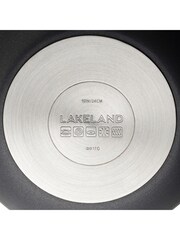 Lakeland Pewter Grey Hard Anodised 24cm Frying Pan - Image 4 of 4