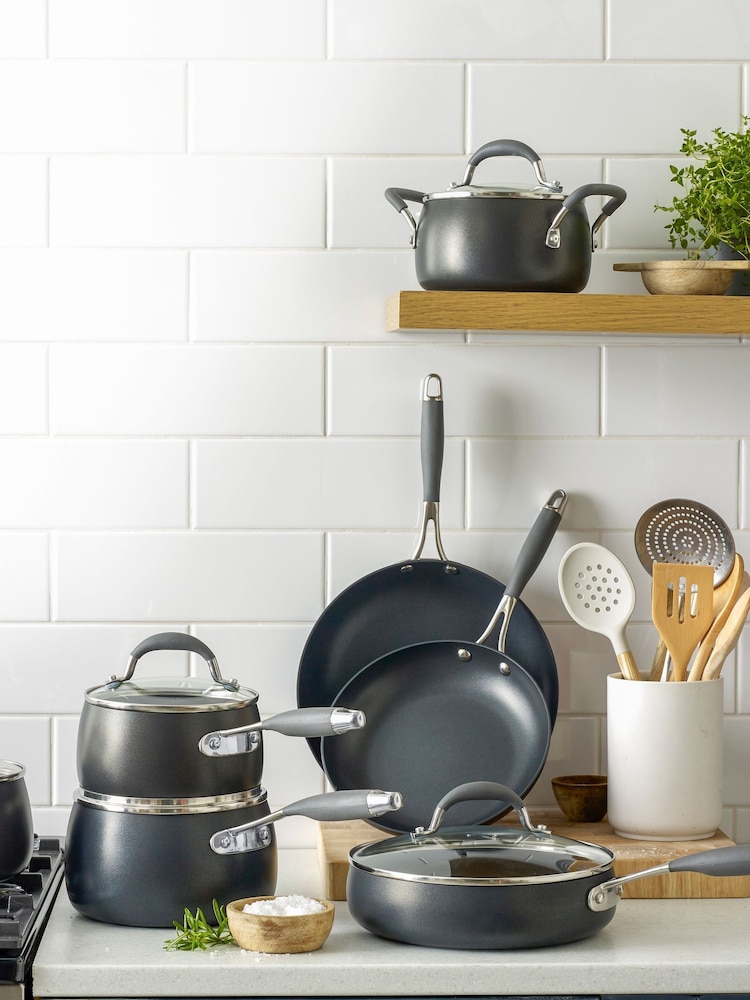 Lakeland Pewter Grey Hard Anodised 20cm Saucepan - Image 1 of 4