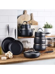 Lakeland Pewter Grey Hard Anodised 16cm Saucepan - Image 1 of 4