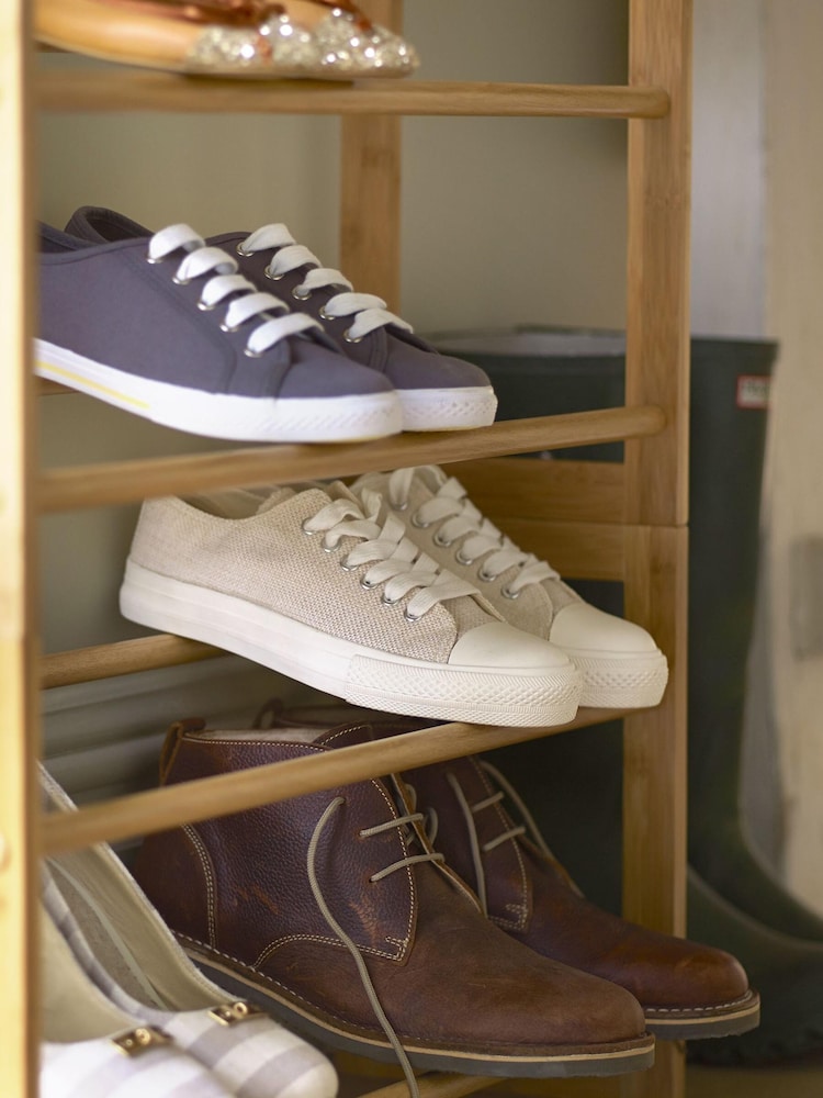 Lakeland Natural Extending Wooden Shoe Rack - Image 1 of 2
