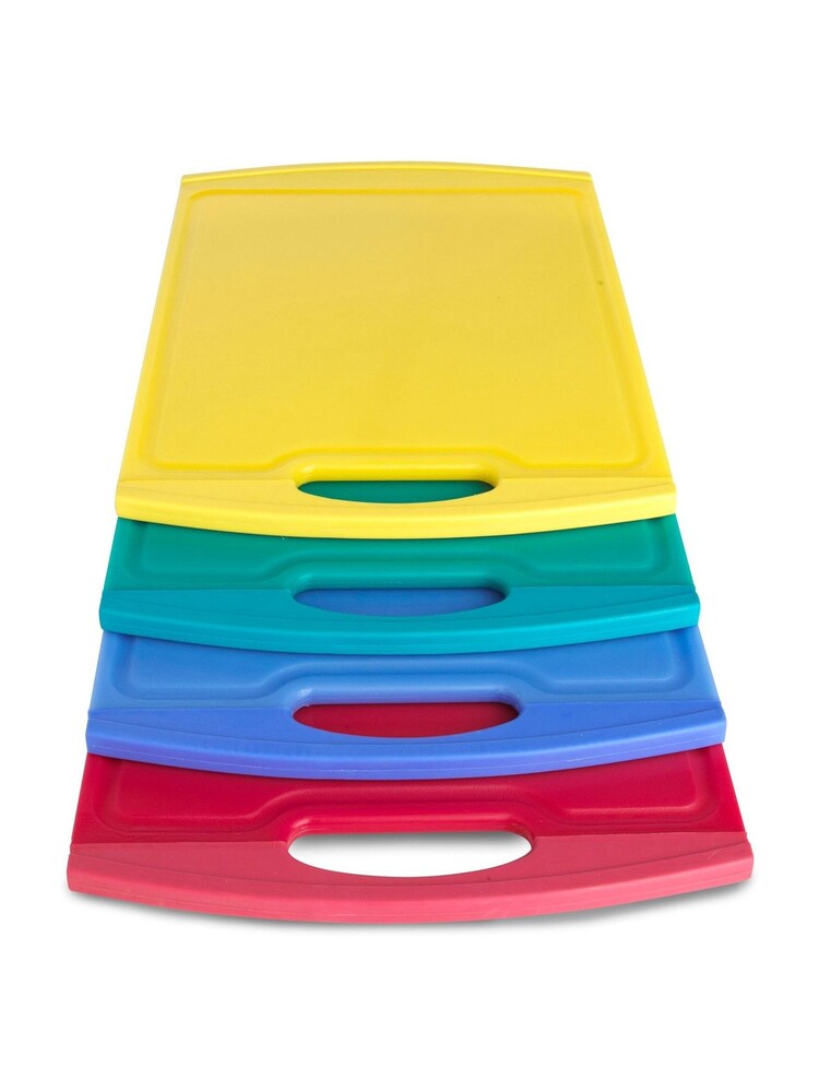 Lakeland Multi Set of 4 Stay Put Chopping Boards - Image 1 of 1 Lakeland Multi Set of 4 Stay Put Chopping Boards - Image 1 of 1