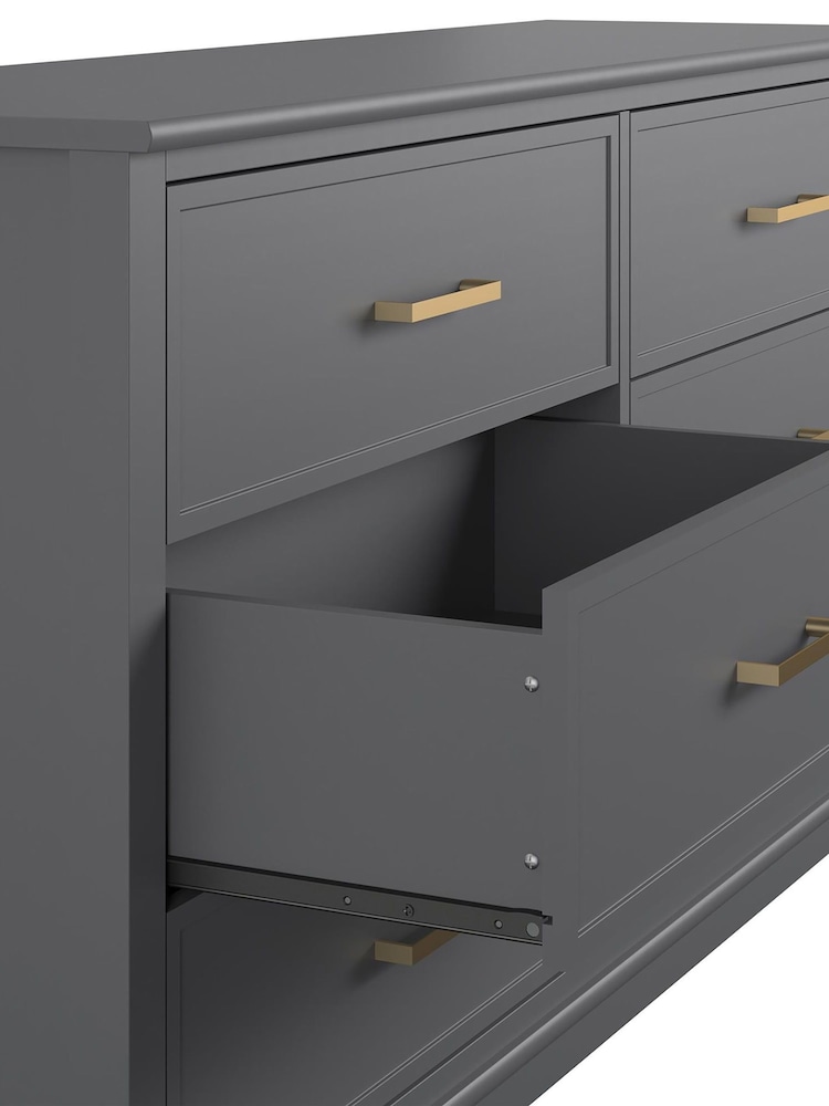 CosmoLiving Grey Westerleigh Six Drawers Chest - Image 4 of 4