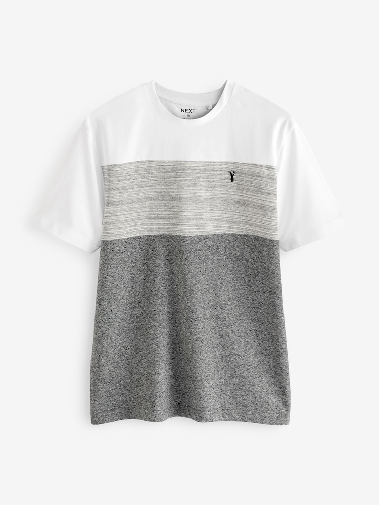 Grey Block T-Shirt - Image 4 of 5