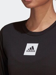 adidas Paris Black Tennis FreeLift 3/4-Length Long Sleeve Top - Image 4 of 7