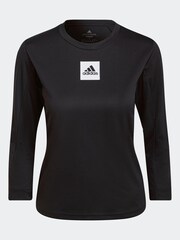 adidas Paris Black Tennis FreeLift 3/4-Length Long Sleeve Top - Image 7 of 7