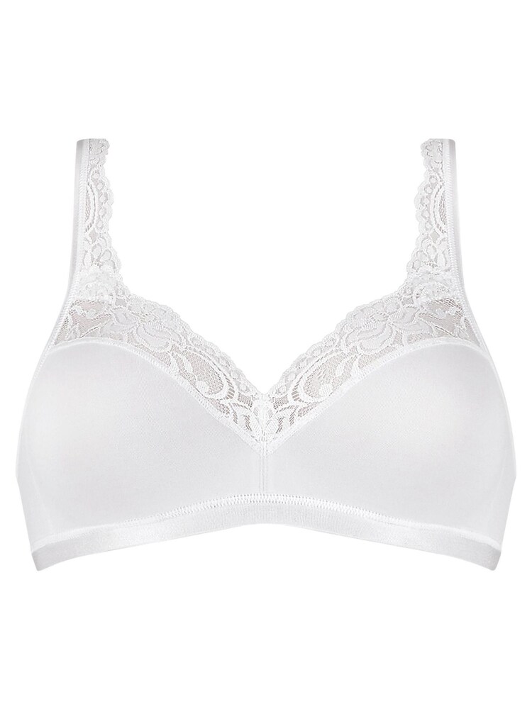Sloggi White Romance Non Wired Bralette - Image 4 of 4